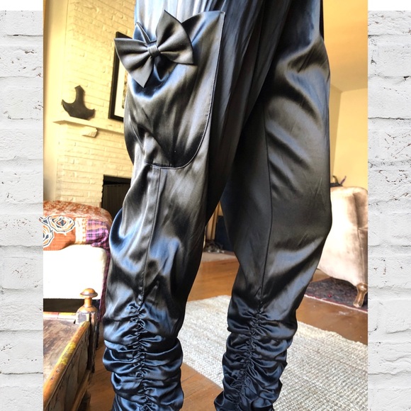 Thomas Wylde Pants - Thomas Wylde Stretch Silk Cargo pocket pants